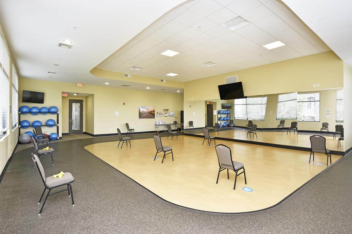 Independent Living at The Abbey at Westminster Plaza Photo IL-45-Aerobics-Dance-Studio.jpg